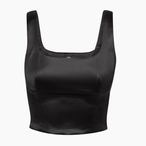 Aritzia ten shine satin bustier